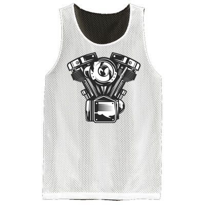 Motorcycle Motor Mesh Reversible Basketball Jersey Tank