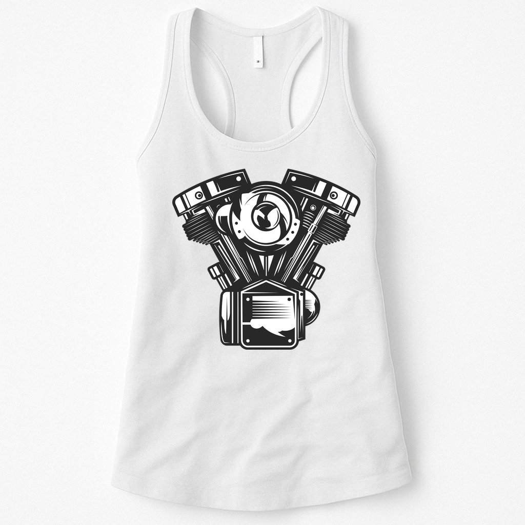 Motorcycle Motor Womens Tank Top