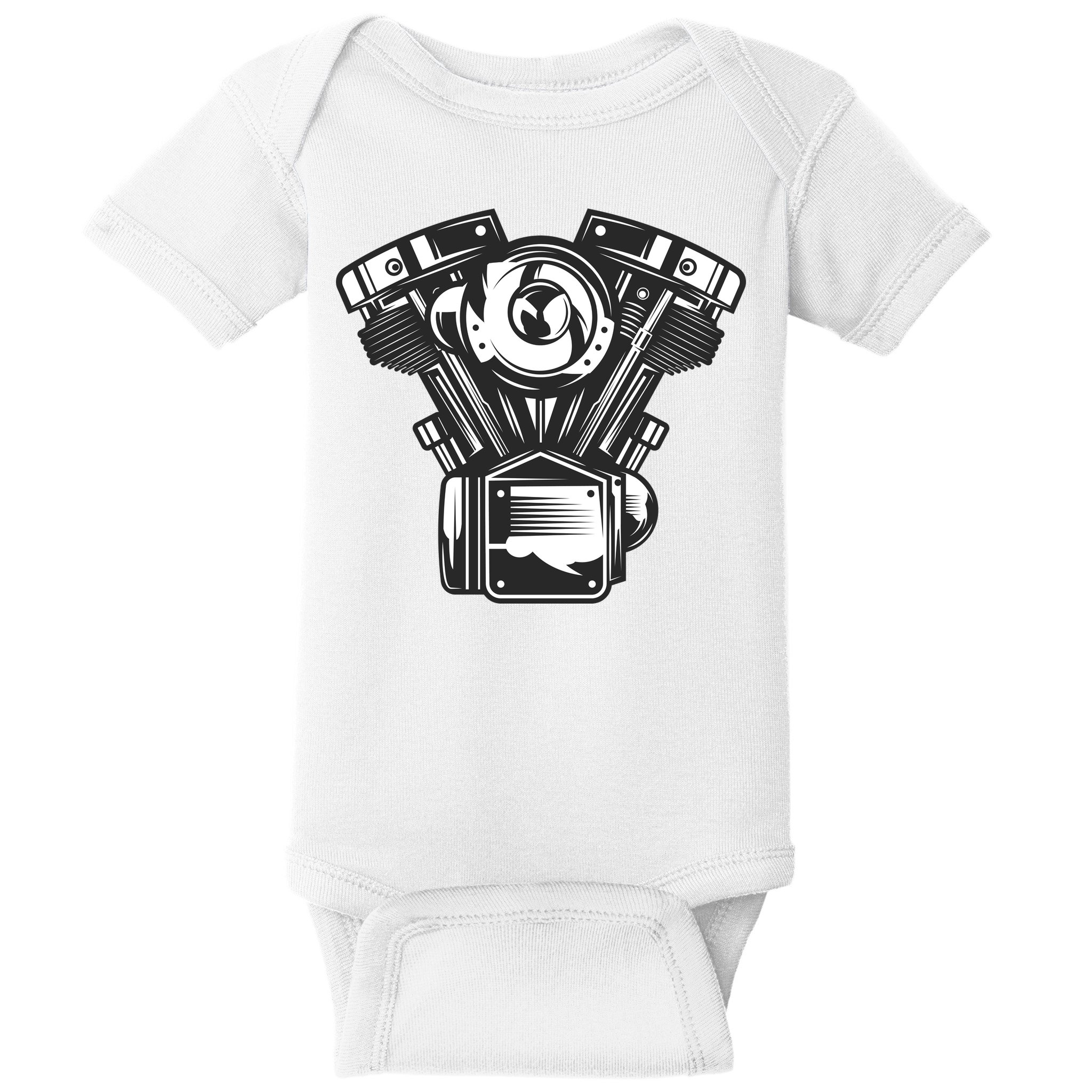 Motorcycle Motor Baby Bodysuit