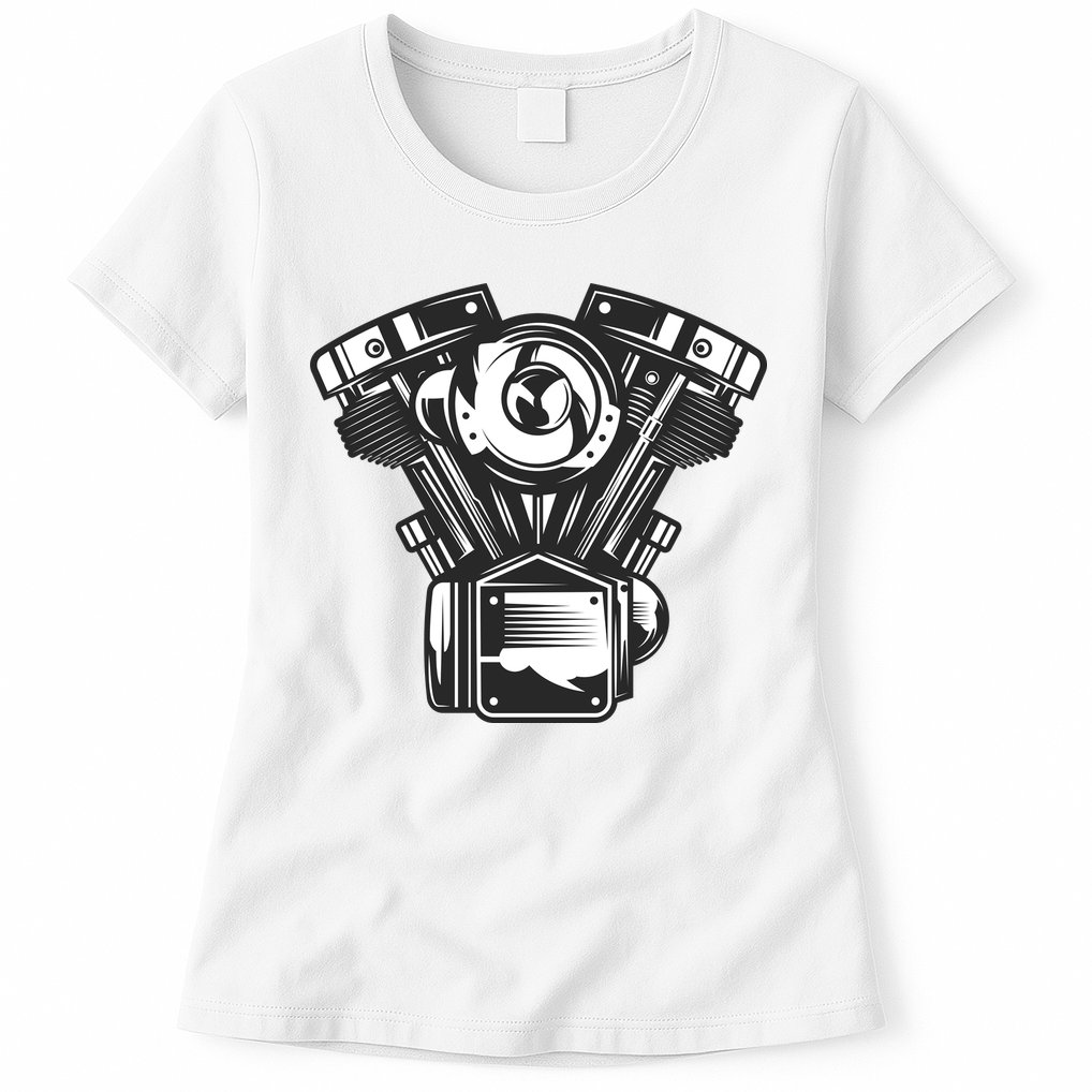 Motorcycle Motor Womens T-Shirt