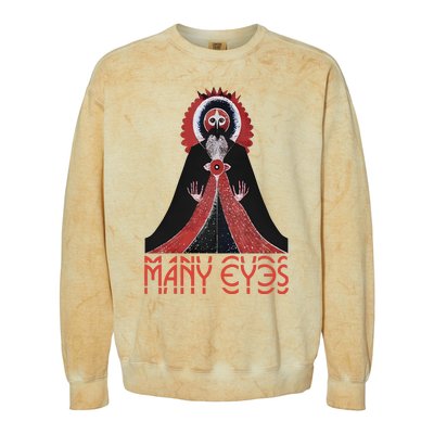 Manyeyesmusic Mystic Man Colorblast Crewneck Sweatshirt