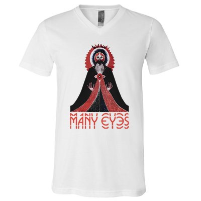 Manyeyesmusic Mystic Man V-Neck T-Shirt