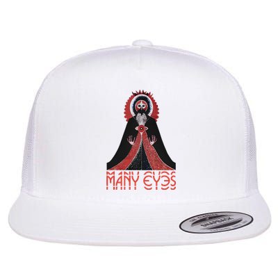 Manyeyesmusic Mystic Man Flat Bill Trucker Hat