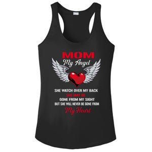 My Mom My Angel She Will Never Be Gone From My Heart Cute Gift Ladies PosiCharge Competitor Racerback Tank