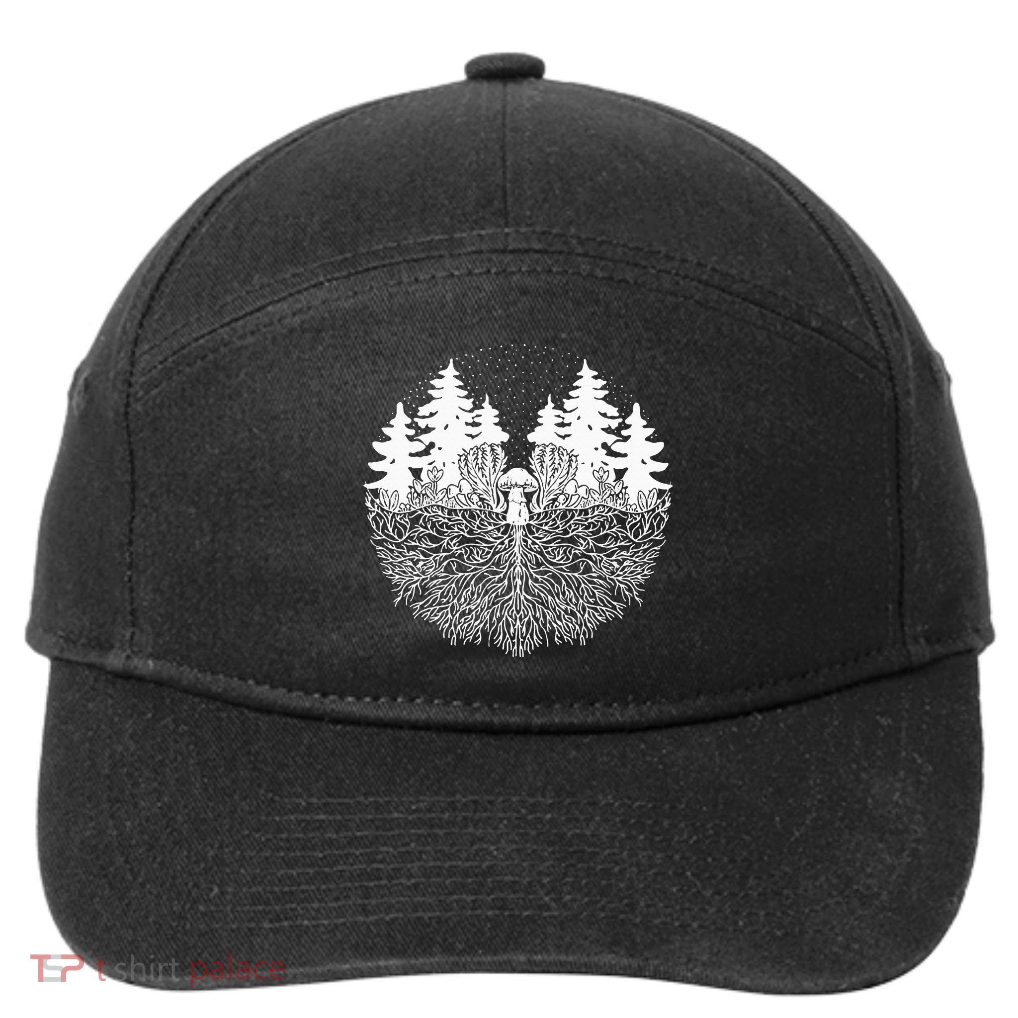 Mycelium Mushroom 7-Panel Snapback Hat