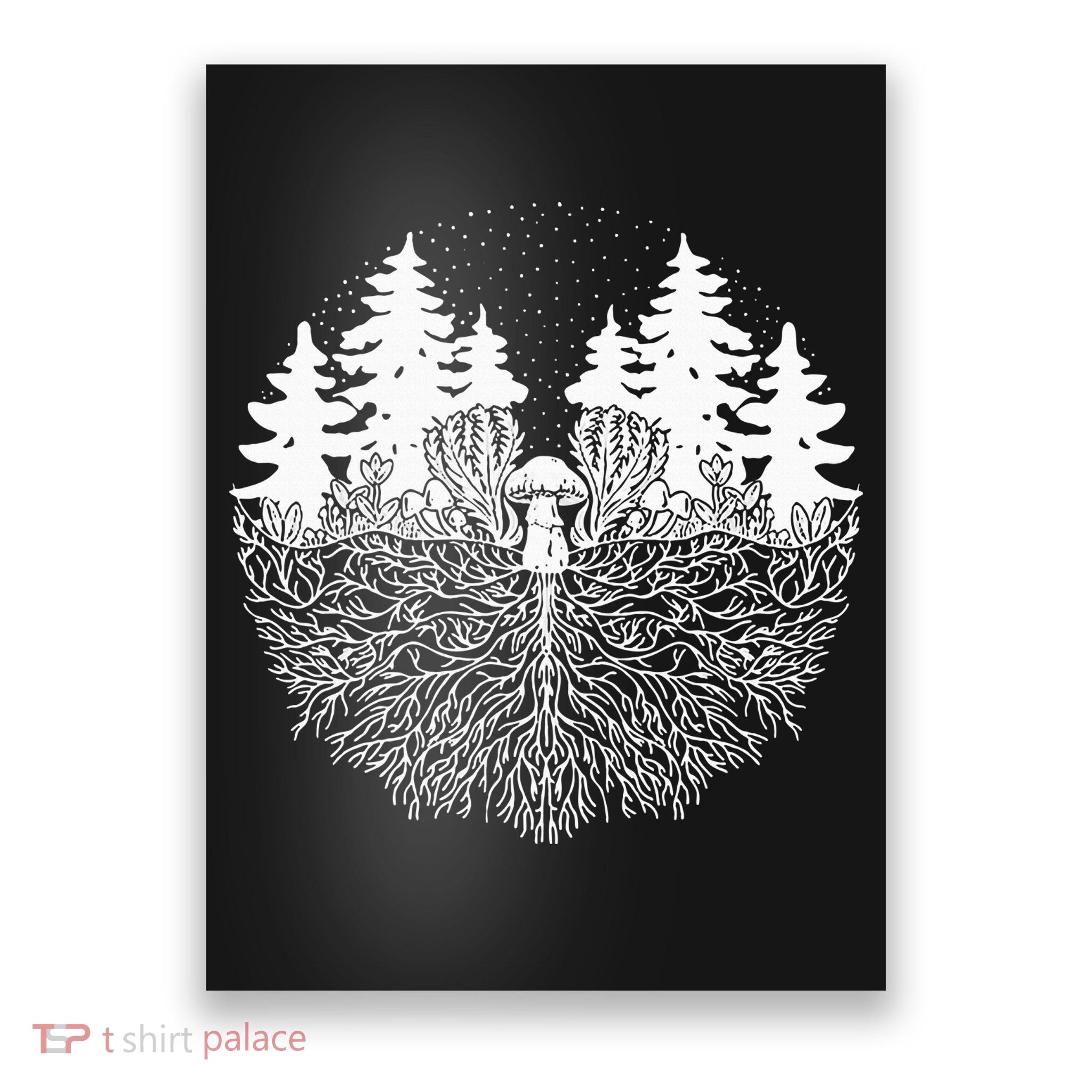 Mycelium Mushroom Poster