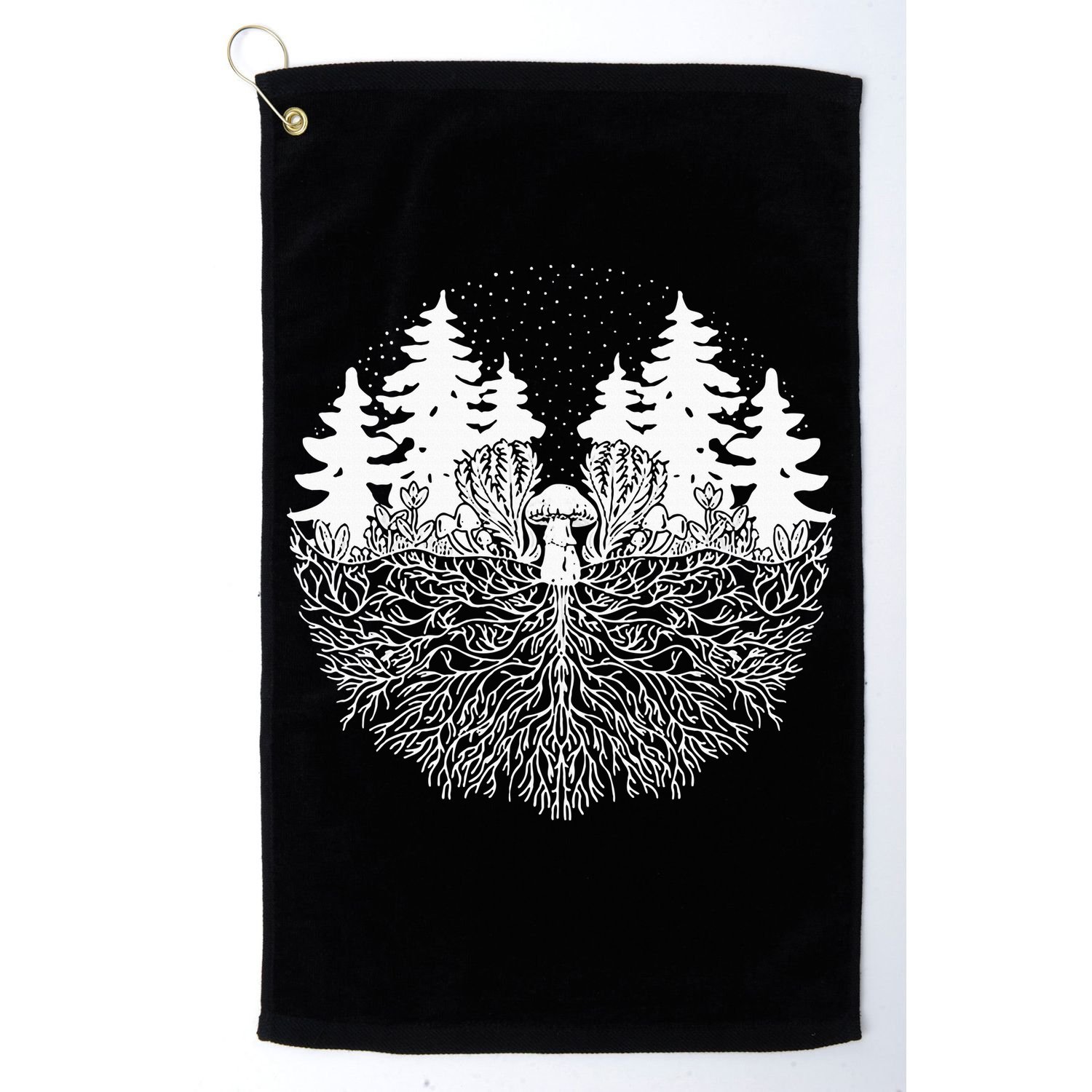 Mycelium Mushroom Golf Towel