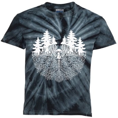 Mycelium Mushroom Kids Tie-Dye T-Shirt