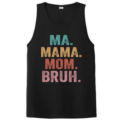 Ma Mama Mom Bruh Vintage Retro PosiCharge Competitor Tank