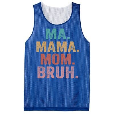 Ma Mama Mom Bruh Vintage Retro Mesh Reversible Basketball Jersey Tank