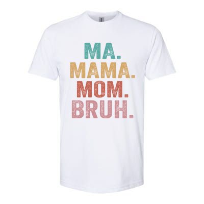 Ma Mama Mom Bruh Vintage Retro Softstyle® CVC T-Shirt