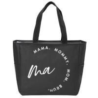 Mama Mommy Mom Bruh Family Matching Zip Tote Bag