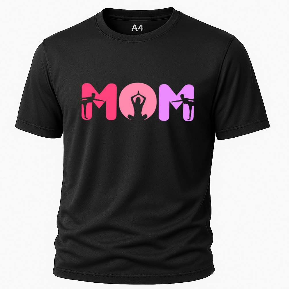 Mom Mother Meditation Wellness Yoga Gift Cooling Performance Crew T-Shirt