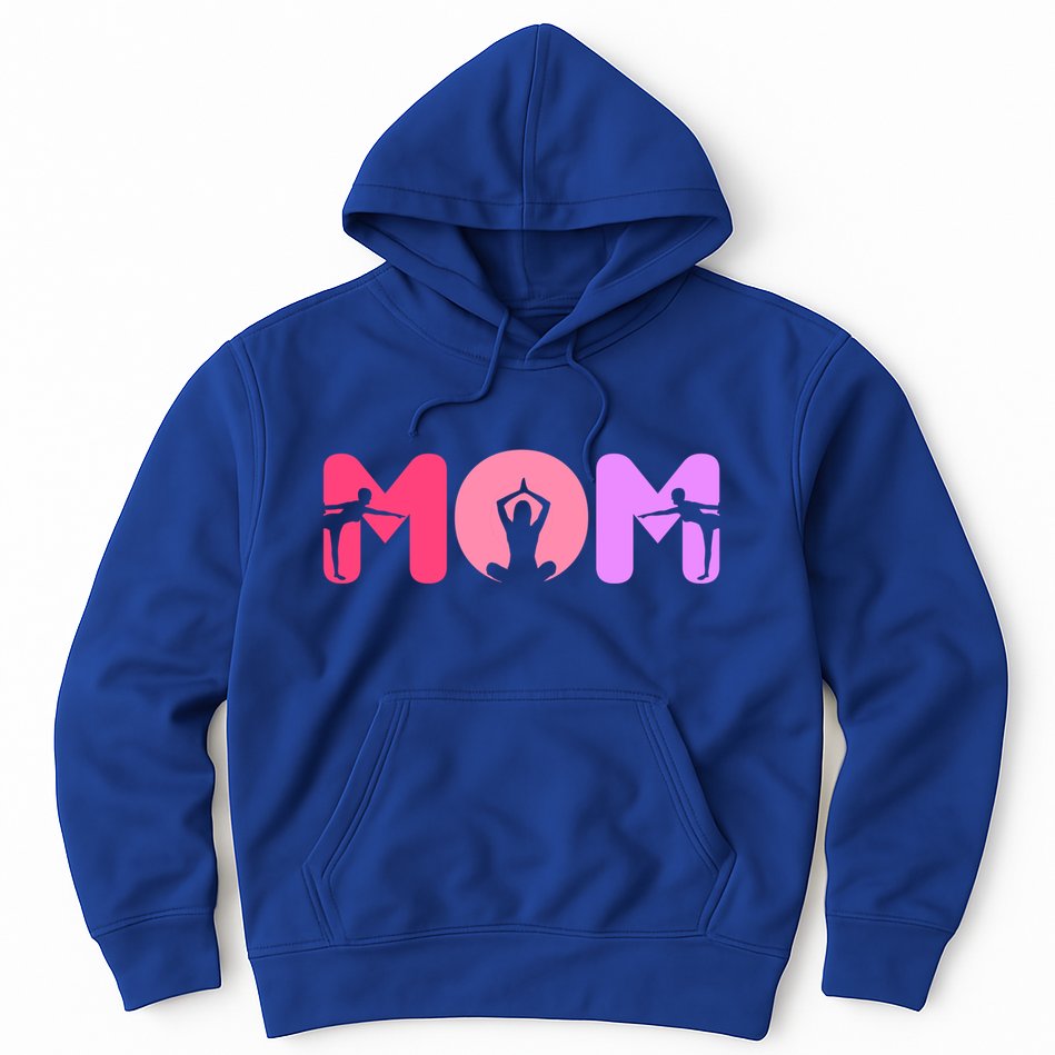 Mom Mother Meditation Wellness Yoga Gift Hoodie