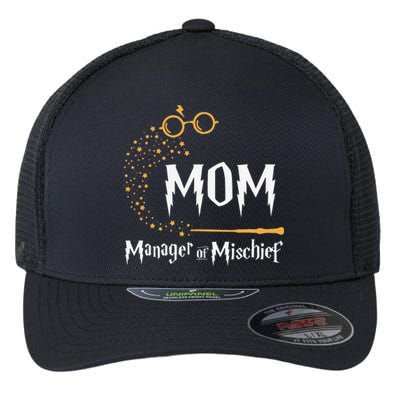 Magical Mom Manager Of Mischief Mother's Day Flexfit Unipanel Trucker Cap