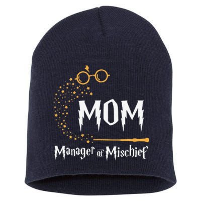 Magical Mom Manager Of Mischief Mother's Day Short Acrylic Beanie