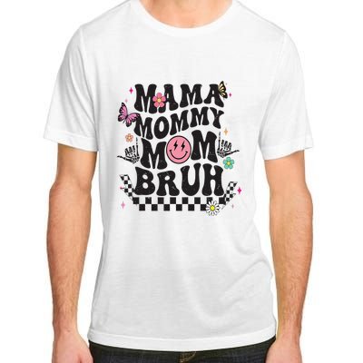 Mama Mommy Mom Bruh Mothers Day Groovy Vintage Funny Mother Adult ChromaSoft Performance T-Shirt