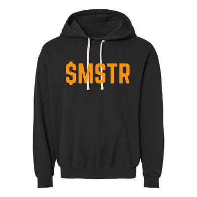 Microstrategy $Mstr Michael Saylor Bitcoin Garment-Dyed Fleece Hoodie