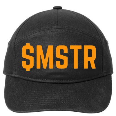 Microstrategy $Mstr Michael Saylor Bitcoin 7-Panel Snapback Hat