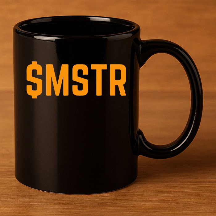Microstrategy $Mstr Michael Saylor Bitcoin 11oz C Handle Ceramic Mug