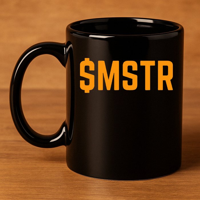 Microstrategy $Mstr Michael Saylor Bitcoin 11oz C Handle Ceramic Mug