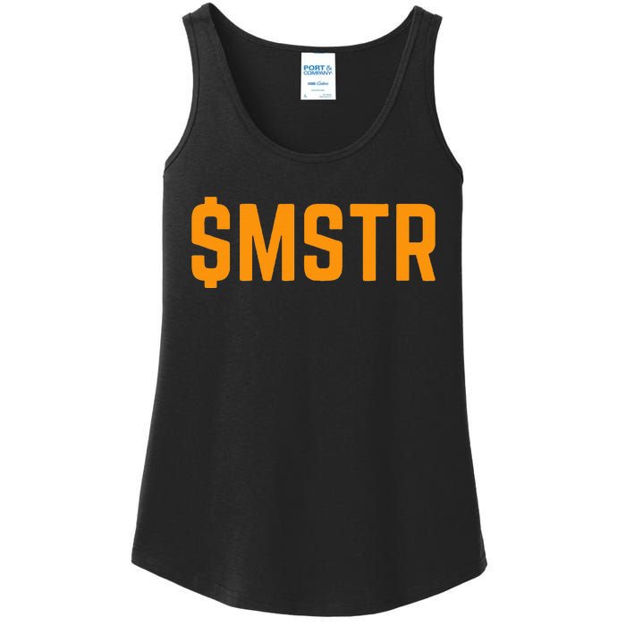 Microstrategy $Mstr Michael Saylor Bitcoin Ladies Essential Tank