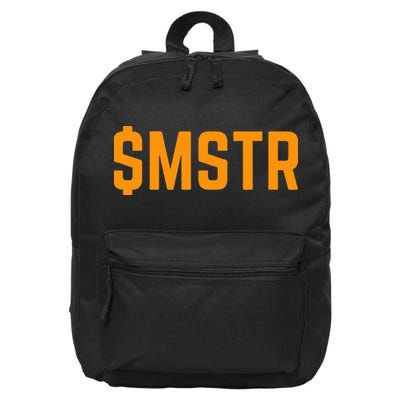 Microstrategy $Mstr Michael Saylor Bitcoin 16 in Basic Backpack