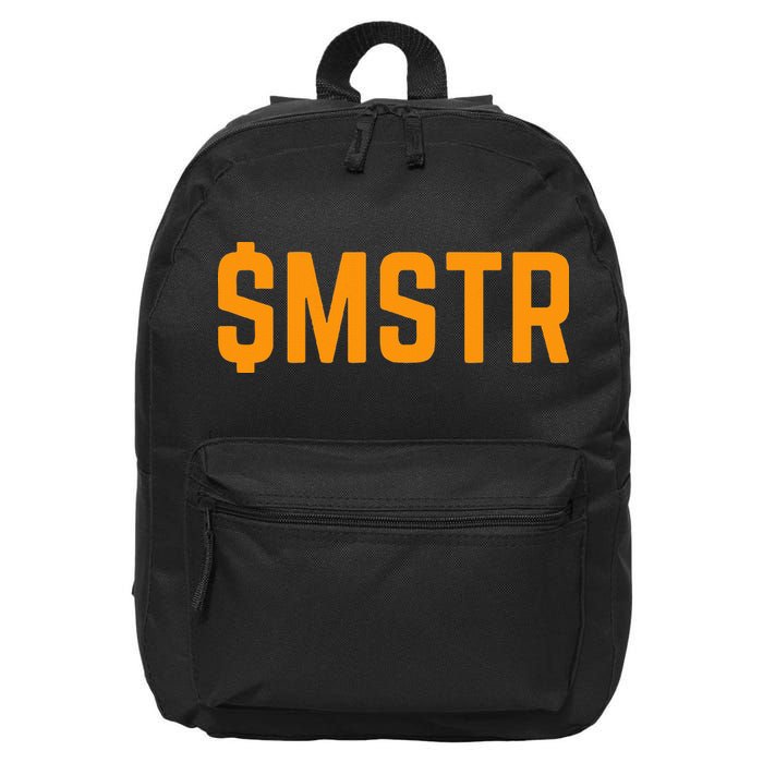 Microstrategy $Mstr Michael Saylor Bitcoin 16 in Basic Backpack