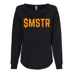 Microstrategy $Mstr Michael Saylor Bitcoin Womens California Wash Sweatshirt