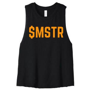 Microstrategy $Mstr Michael Saylor Bitcoin Women's Racerback Cropped Tank