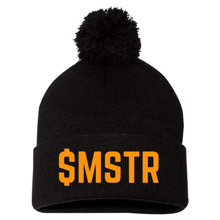 Microstrategy $Mstr Michael Saylor Bitcoin Pom Pom 12in Knit Beanie