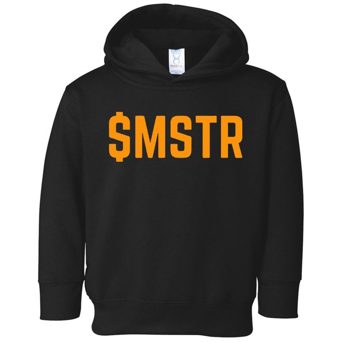 Microstrategy $Mstr Michael Saylor Bitcoin Toddler Hoodie
