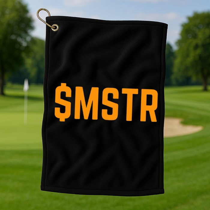 Microstrategy $Mstr Michael Saylor Bitcoin Golf Towel