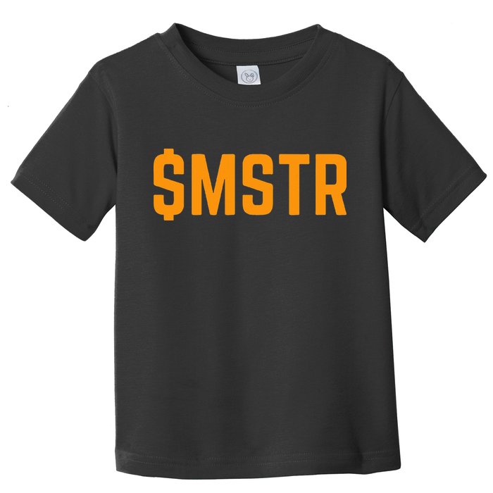 Microstrategy $Mstr Michael Saylor Bitcoin Toddler T-Shirt