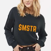 Microstrategy $Mstr Michael Saylor Bitcoin Cropped Pullover Crew