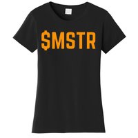 Microstrategy $Mstr Michael Saylor Bitcoin Women's T-Shirt