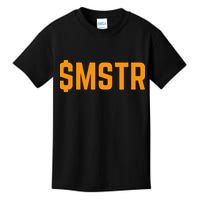 Microstrategy $Mstr Michael Saylor Bitcoin Kids T-Shirt