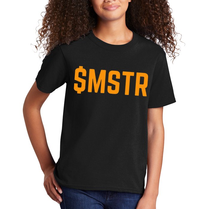 Microstrategy $Mstr Michael Saylor Bitcoin Kids T-Shirt