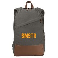 Microstrategy $Mstr Michael Saylor Bitcoin Cotton Canvas Backpack