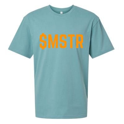 Microstrategy $Mstr Michael Saylor Bitcoin Sueded Cloud Jersey T-Shirt