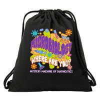 Microbiology Mystery Machine Of Diagnostics Lab Week 2025  Drawstring Bag