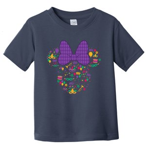 Minnie Mouse Mardi Gras Carnival Holiday Icon Toddler T-Shirt