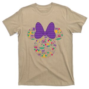 Minnie Mouse Mardi Gras Carnival Holiday Icon T-Shirt