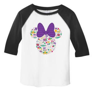 Minnie Mouse Mardi Gras Carnival Holiday Icon Toddler Fine Jersey T-Shirt