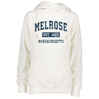 Melrose Massachusetts Ma Vintage Sports Womens Funnel Neck Pullover Hood