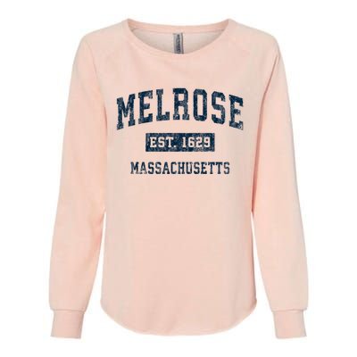 Melrose Massachusetts Ma Vintage Sports Womens California Wash Sweatshirt