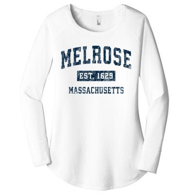 Melrose Massachusetts Ma Vintage Sports Women's Perfect Tri Tunic Long Sleeve Shirt