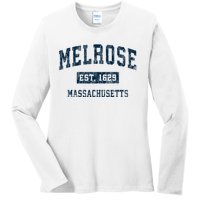 Melrose Massachusetts Ma Vintage Sports Ladies Long Sleeve Shirt