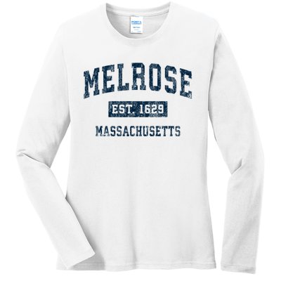 Melrose Massachusetts Ma Vintage Sports Ladies Long Sleeve Shirt