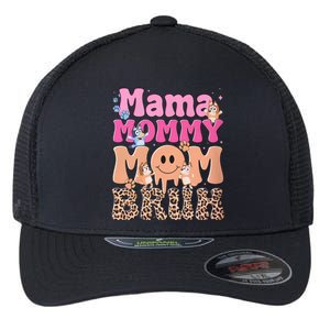 Mama Mommy Mom Bruh Family Matching MotherS Day Flexfit Unipanel Trucker Cap